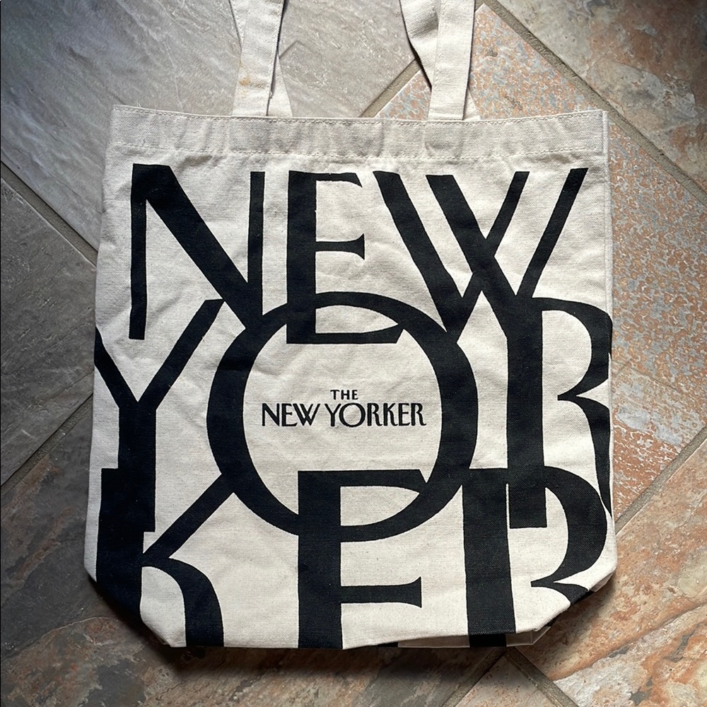 The New Yorker Canvas Tote Bag